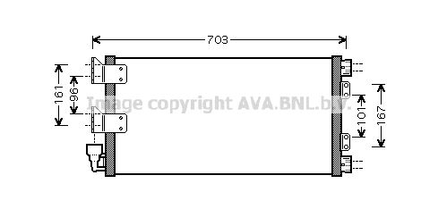 AVA QUALITY COOLING Kondensators, Gaisa kond. sistēma AU5178